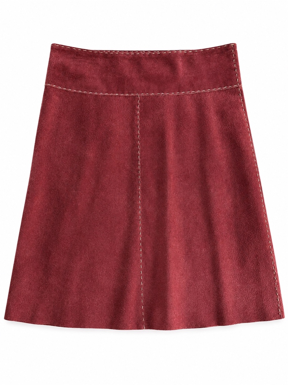 Charlotte Russe Suede Leather Skirt size 7 vintage